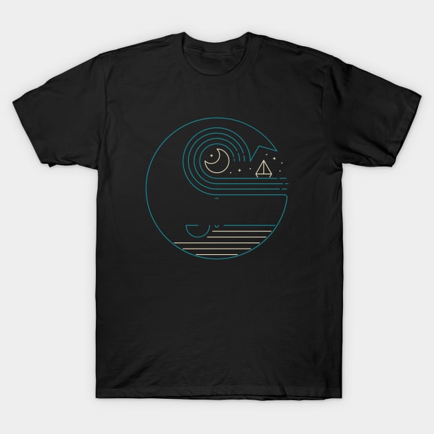 Moonlight Companions T-Shirt by Thepapercrane